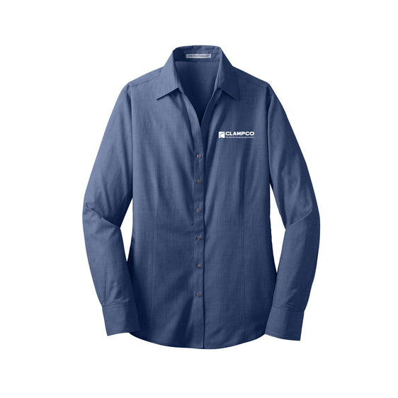 Clampco - Port Authority® Ladies Crosshatch Easy Care Shirt