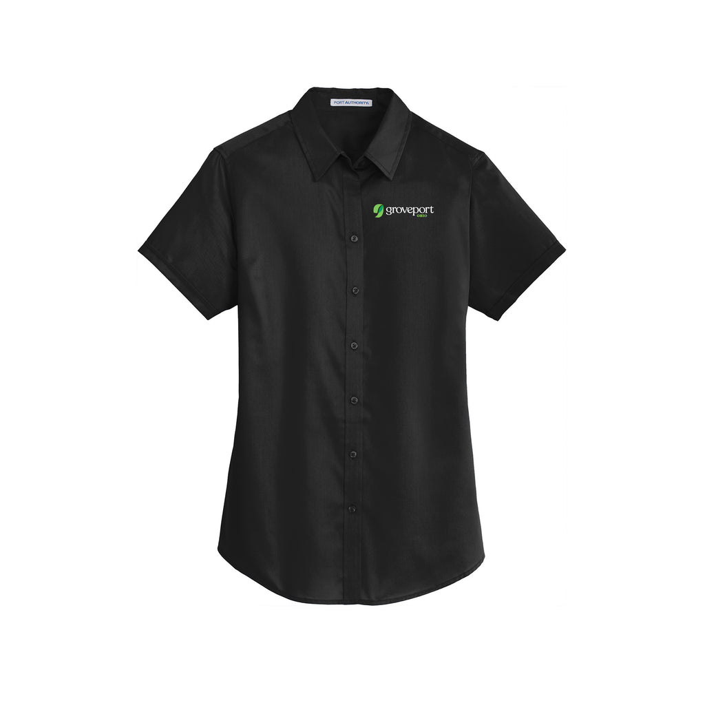 Groveport Municipal - Port Authority® Ladies Short Sleeve SuperPro™ Twill Shirt