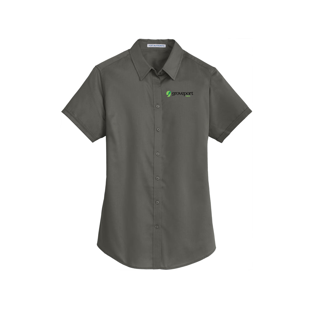 Groveport Municipal - Port Authority® Ladies Short Sleeve SuperPro™ Twill Shirt