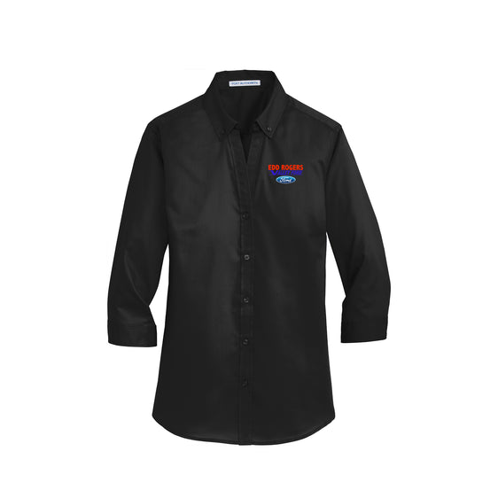 Edd Rogers Valley Ford - Port Authority® Ladies 3/4-Sleeve SuperPro™ Twill Shirt