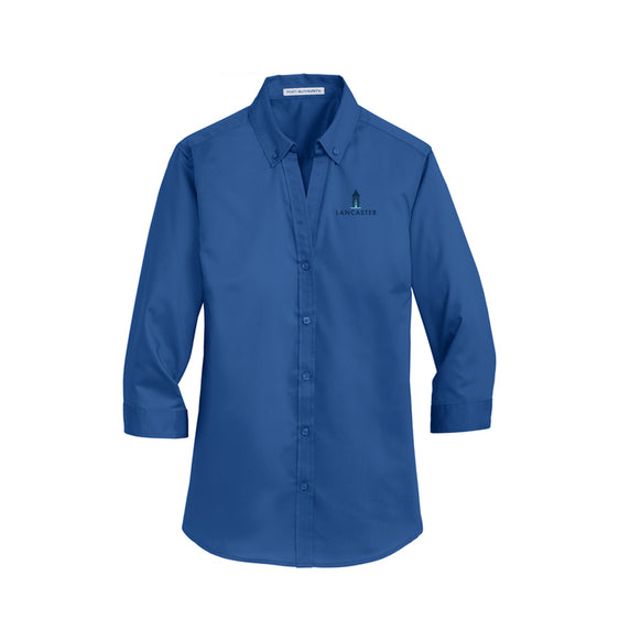 City of Lancaster - Port Authority® Women's 3/4-Sleeve SuperPro™ Twill Shirt