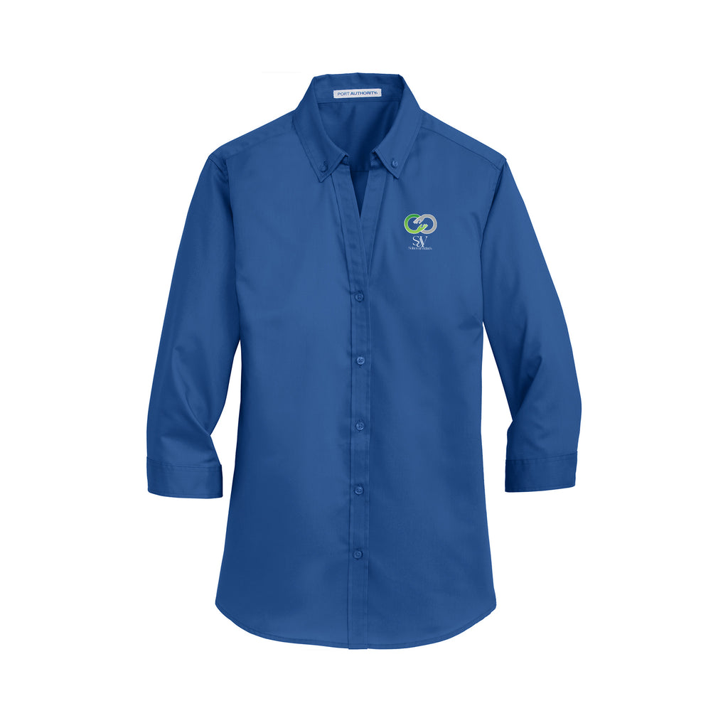 Solace at Vivians - Port Authority® Women's 3/4-Sleeve SuperPro™ Twill Shirt