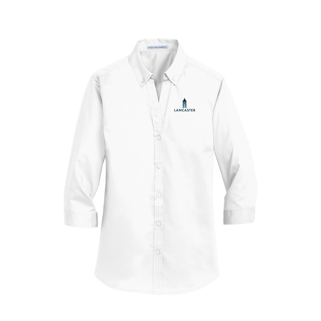 City of Lancaster - Port Authority® Women's 3/4-Sleeve SuperPro™ Twill Shirt