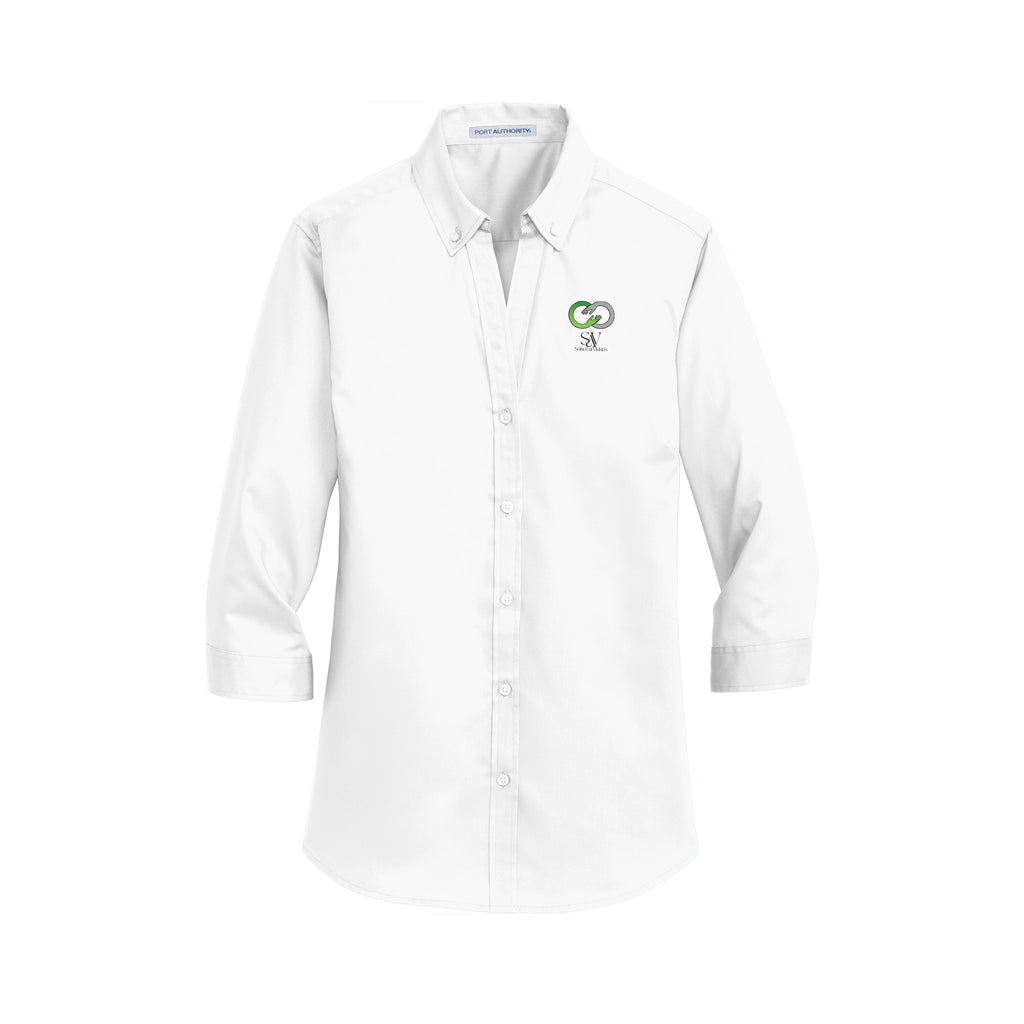 Solace at Vivians - Port Authority® Women's 3/4-Sleeve SuperPro™ Twill Shirt