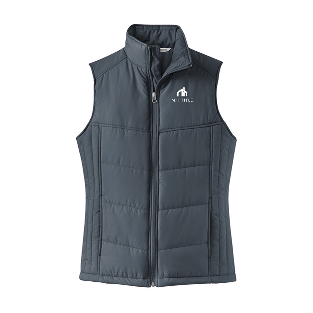 M/I Title - Port Authority® Ladies Puffy Vest