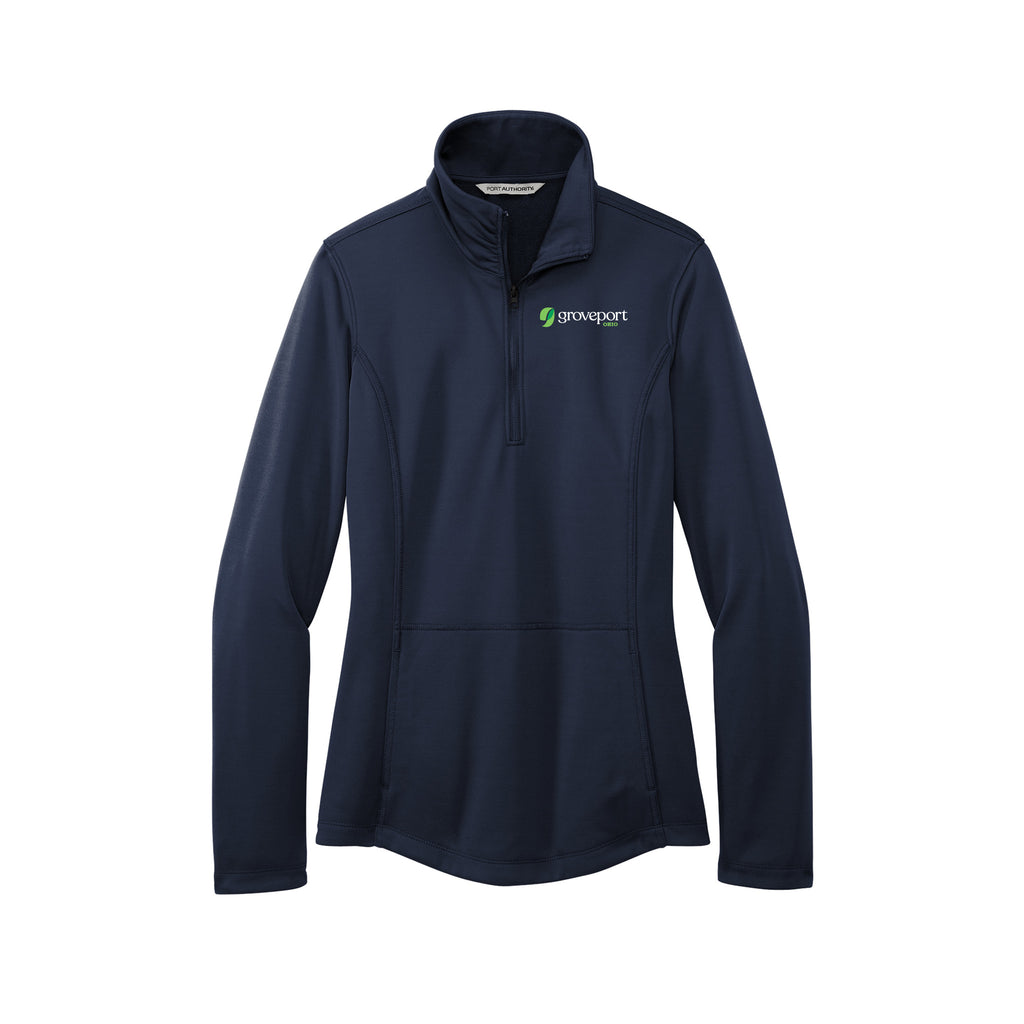 Groveport Municipal - Port Authority® Ladies Smooth Fleece 1/4-Zip