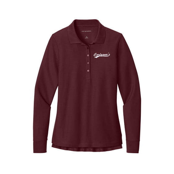 Carfagnas Market Staff - Port Authority® Women’s Wearever Signature Pique Long Sleeve Polo
