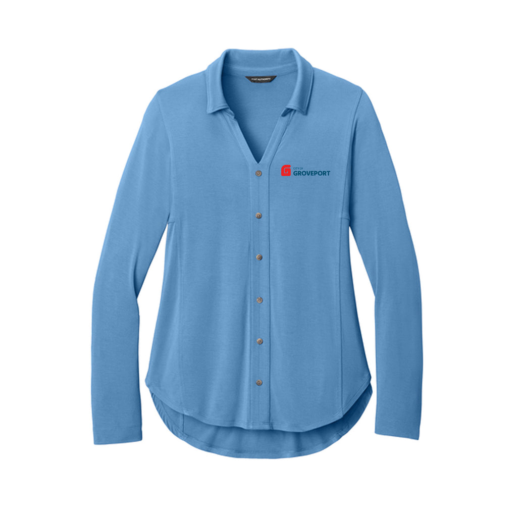 City of Groveport - Port Authority® Women’s Luxe Knit Button Tunic