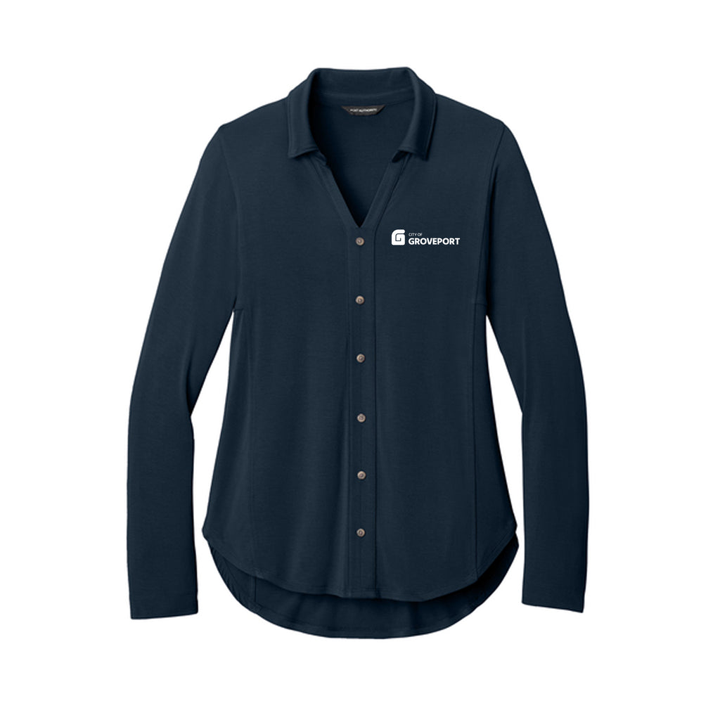 City of Groveport - Port Authority® Women’s Luxe Knit Button Tunic