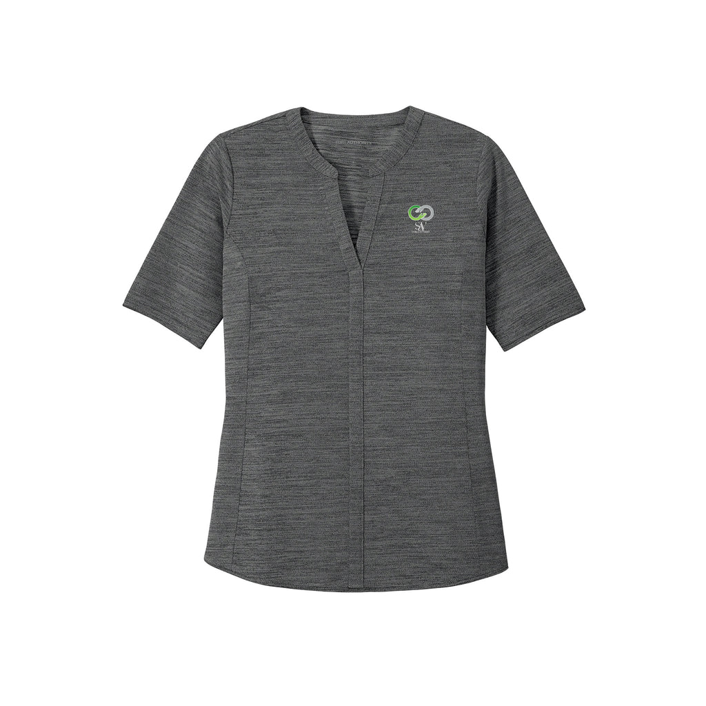 Solace at Vivians - Port Authority ® Women's Stretch Heather Open Neck Top