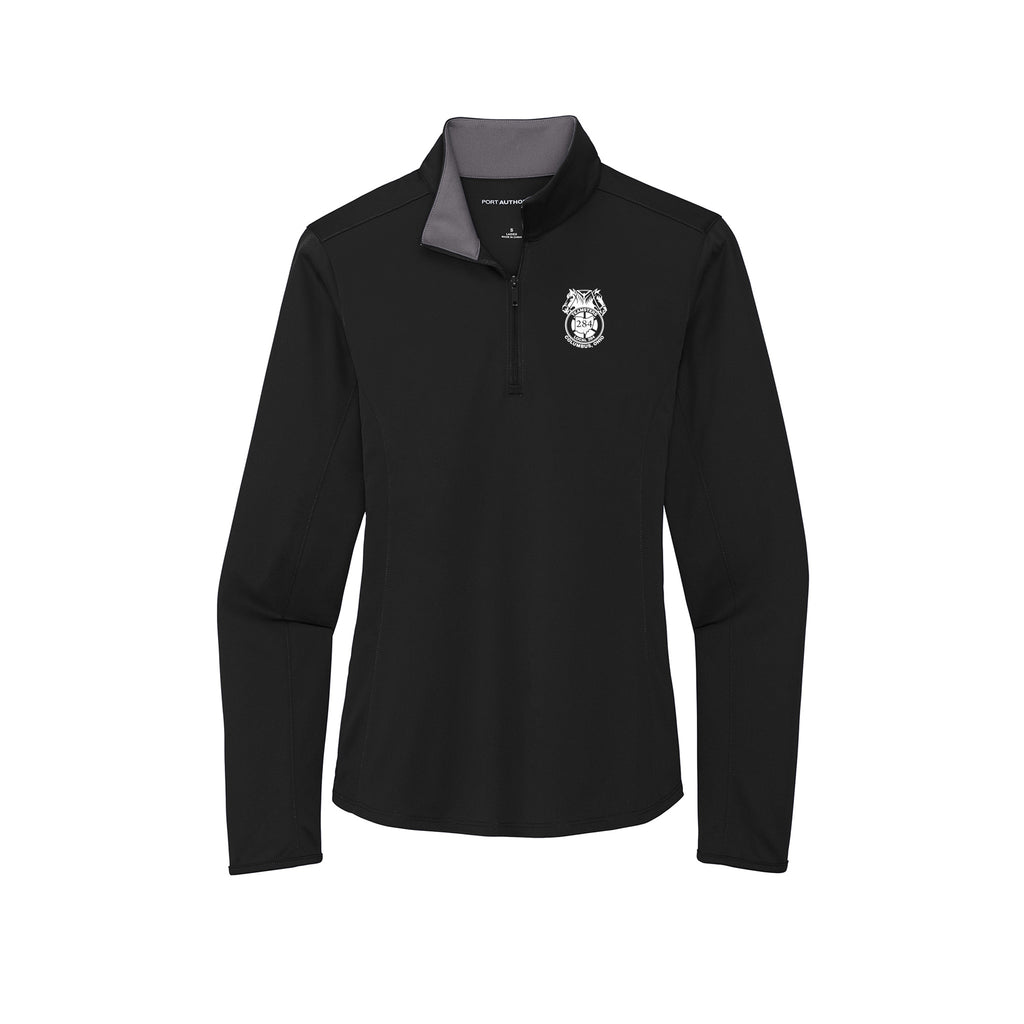 Teamsters Local 284 - Port Authority ® Ladies Silk Touch ™ Performance 1/4-Zip