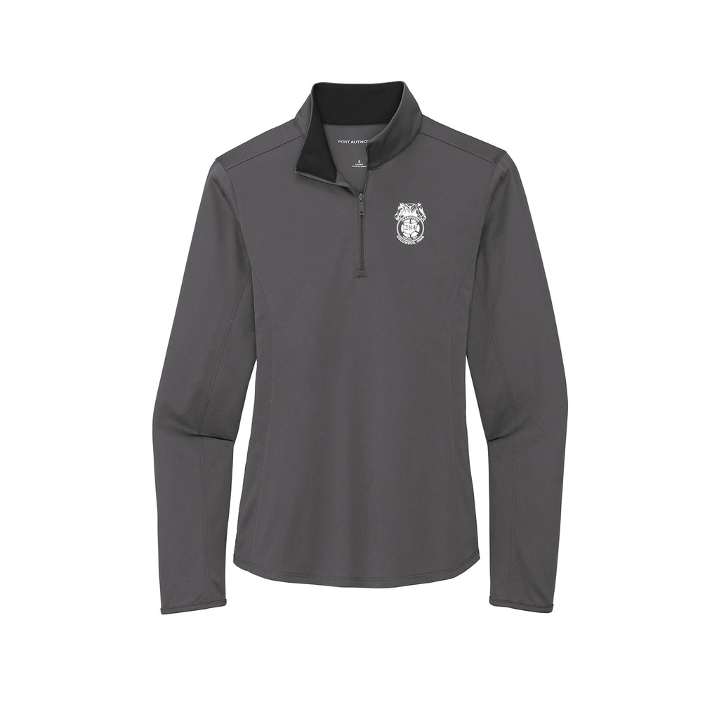 Teamsters Local 284 - Port Authority ® Ladies Silk Touch ™ Performance 1/4-Zip