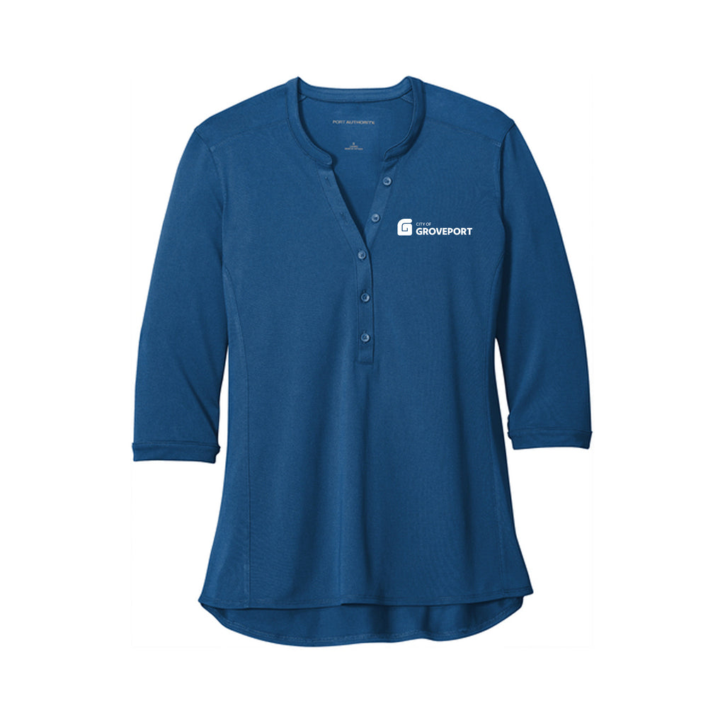 City of Groveport - Port Authority® Women's UV Choice Pique Henley