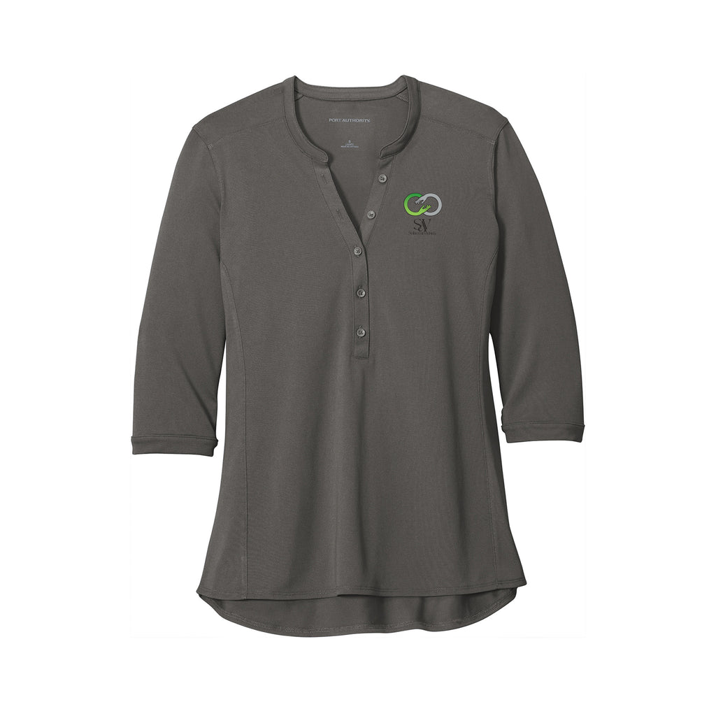 Solace at Vivians - Port Authority® Women's UV Choice Pique Henley