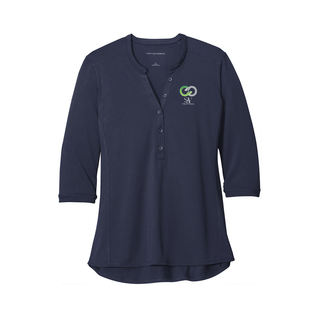 Solace at Vivians - Port Authority® Women's UV Choice Pique Henley