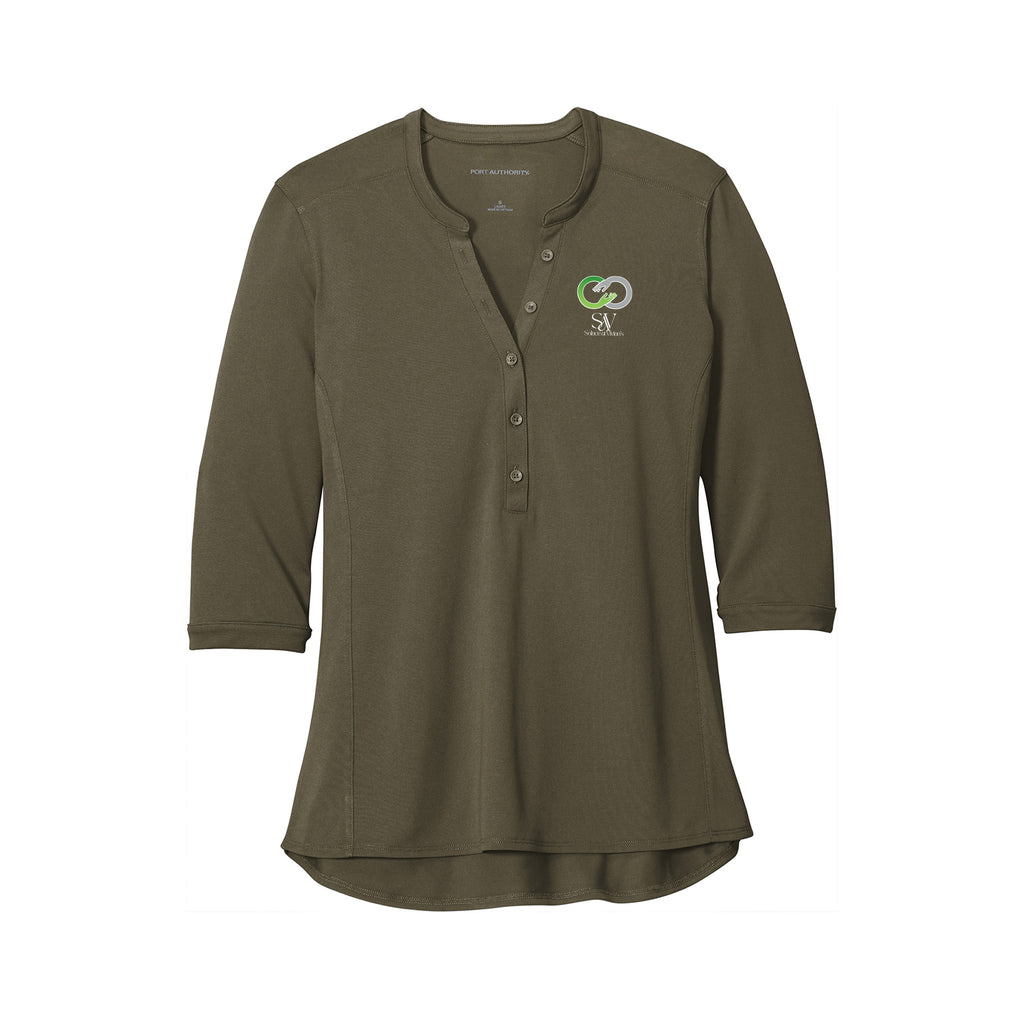 Solace at Vivians - Port Authority® Women's UV Choice Pique Henley