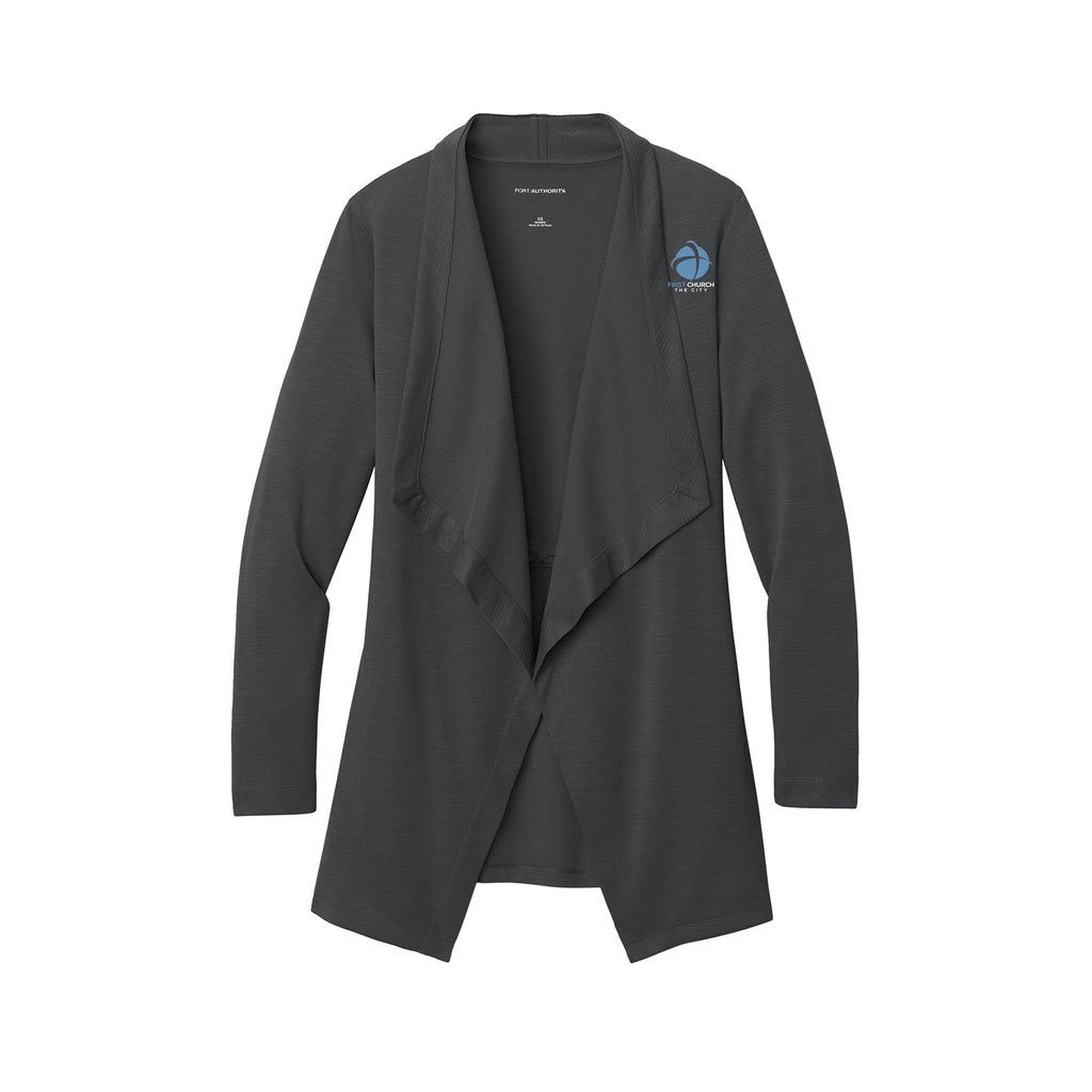 First Church The City - Port Authority® Women’s Breakwater Open Cardigan