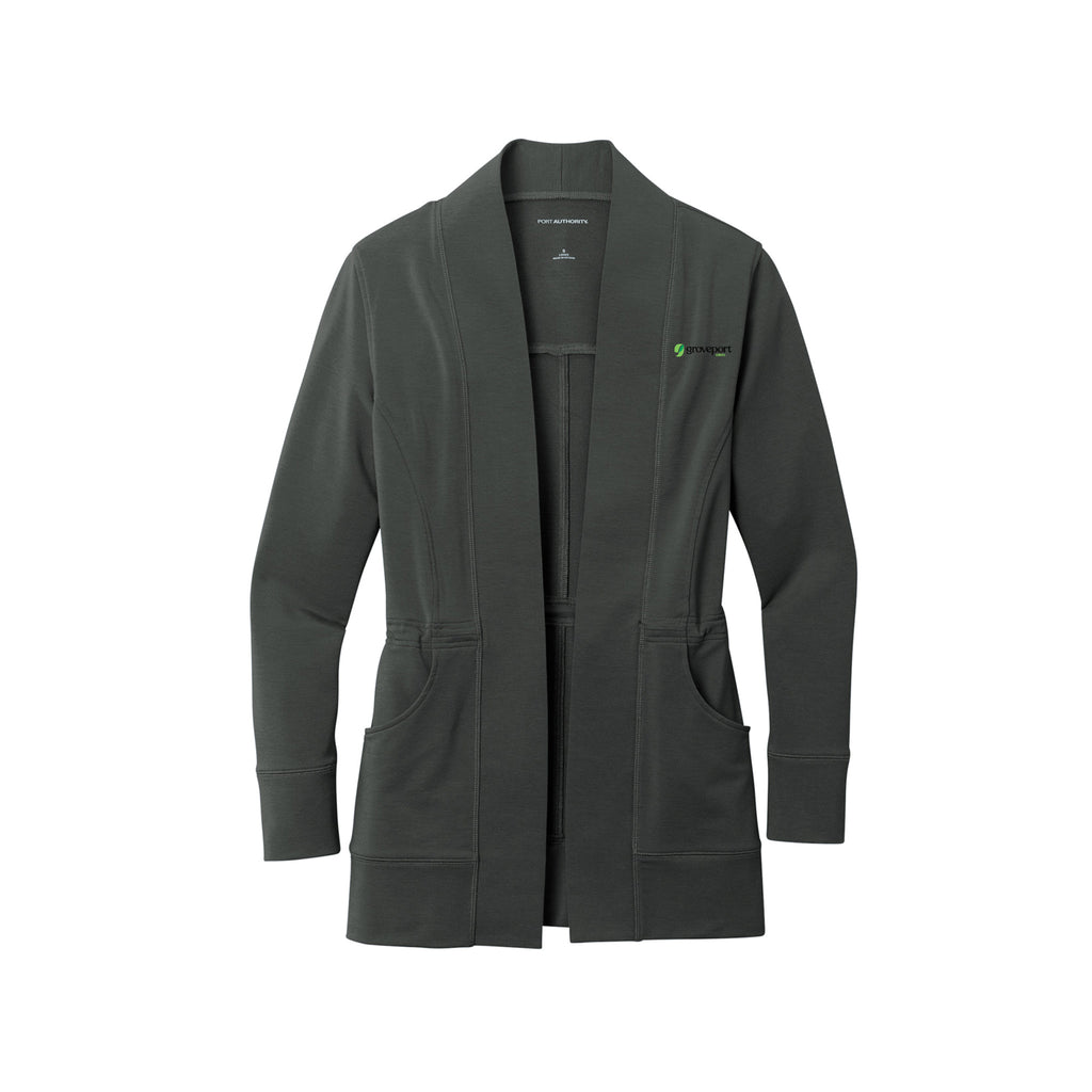 Groveport Municipal - Port Authority® Ladies Microterry Cardigan