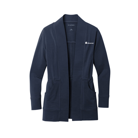City of Groveport - Port Authority® Women's Microterry Cardigan