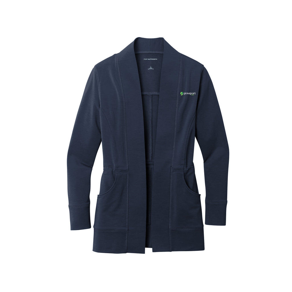 Groveport Municipal - Port Authority® Ladies Microterry Cardigan