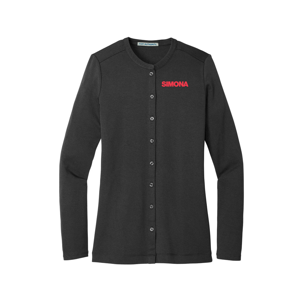Simona - Port Authority Ladies Concept Stretch Button-Front Cardigan