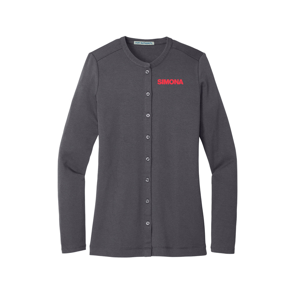Simona - Port Authority Ladies Concept Stretch Button-Front Cardigan
