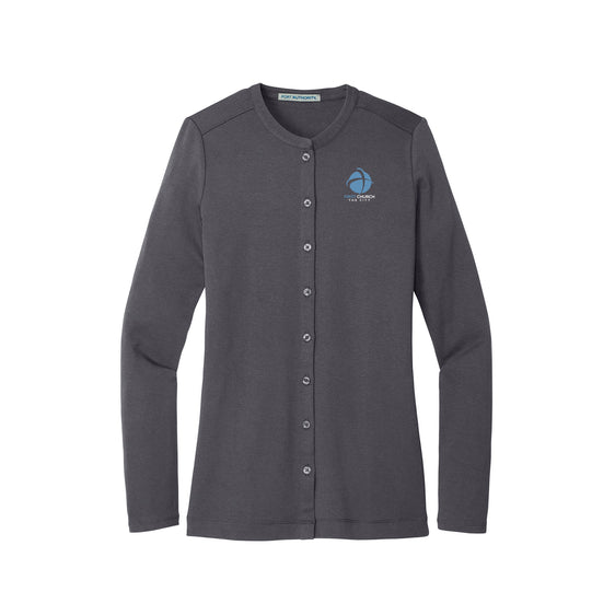 First Church The City - Port Authority® Women's Concept Stretch Button-Front Cardigan