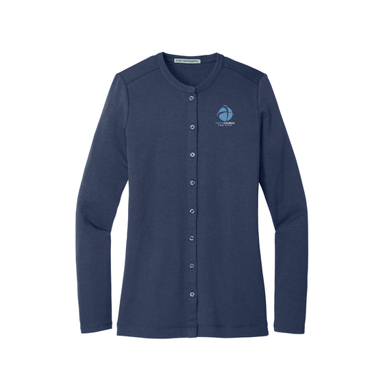 First Church The City - Port Authority® Women's Concept Stretch Button-Front Cardigan