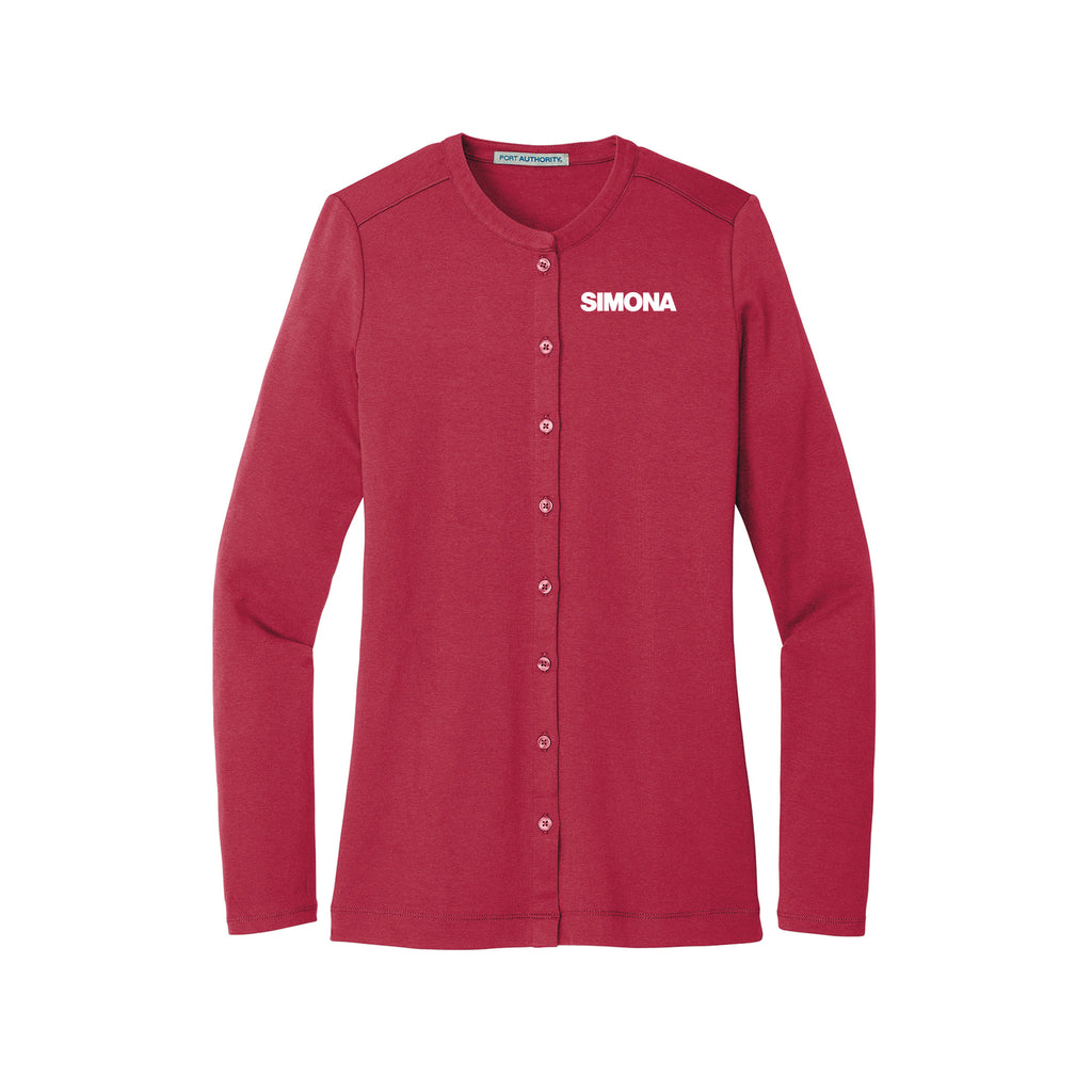 Simona - Port Authority Ladies Concept Stretch Button-Front Cardigan