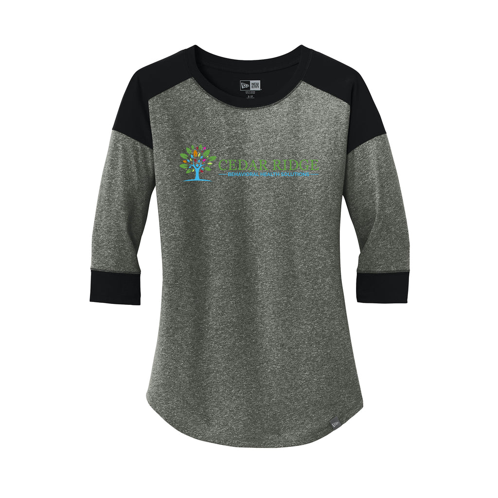 Cedar Ridge - New Era® Women's Heritage Blend 3/4-Sleeve Baseball Raglan Tee