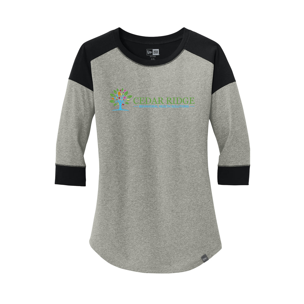 Cedar Ridge - New Era® Women's Heritage Blend 3/4-Sleeve Baseball Raglan Tee
