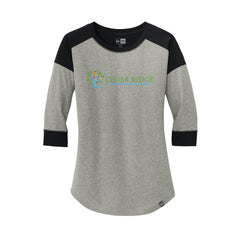 Cedar Ridge - New Era® Women's Heritage Blend 3/4-Sleeve Baseball Raglan Tee