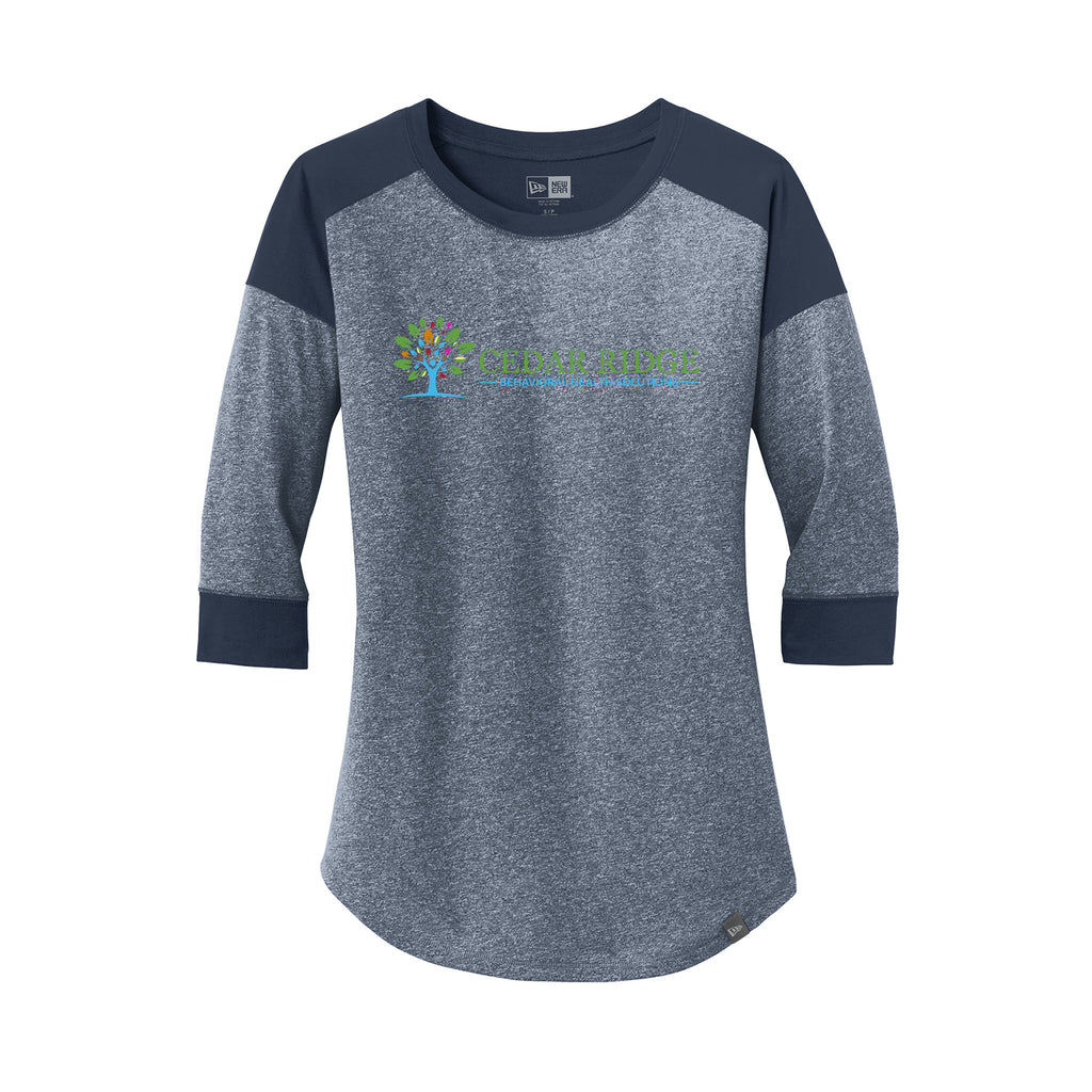 Cedar Ridge - New Era® Women's Heritage Blend 3/4-Sleeve Baseball Raglan Tee