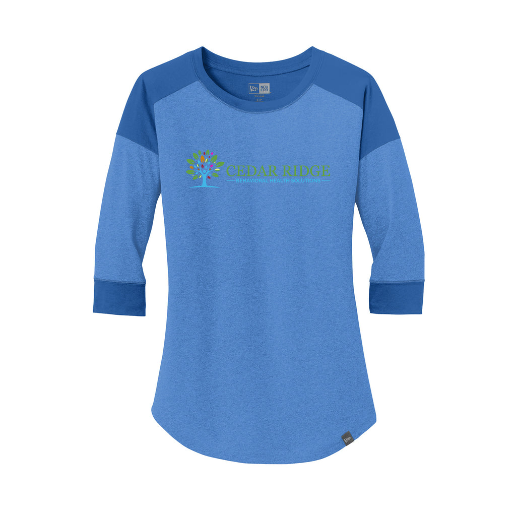Cedar Ridge - New Era® Women's Heritage Blend 3/4-Sleeve Baseball Raglan Tee