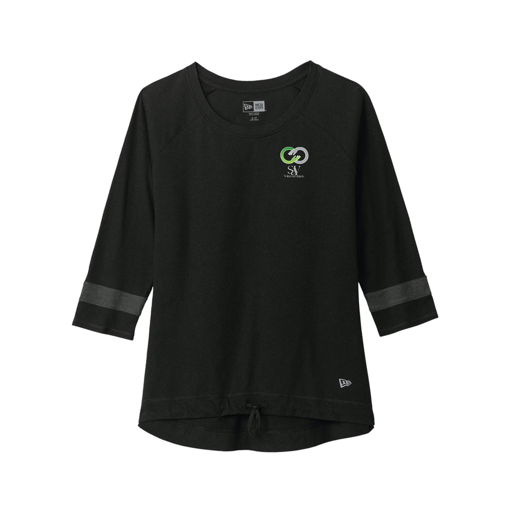 Solace at Vivians - New Era® Women's Tri-Blend 3/4-Sleeve Tee