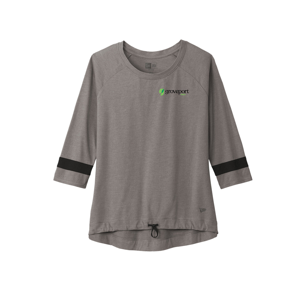Groveport B&Z - New Era ® Ladies Tri-Blend 3/4-Sleeve Tee