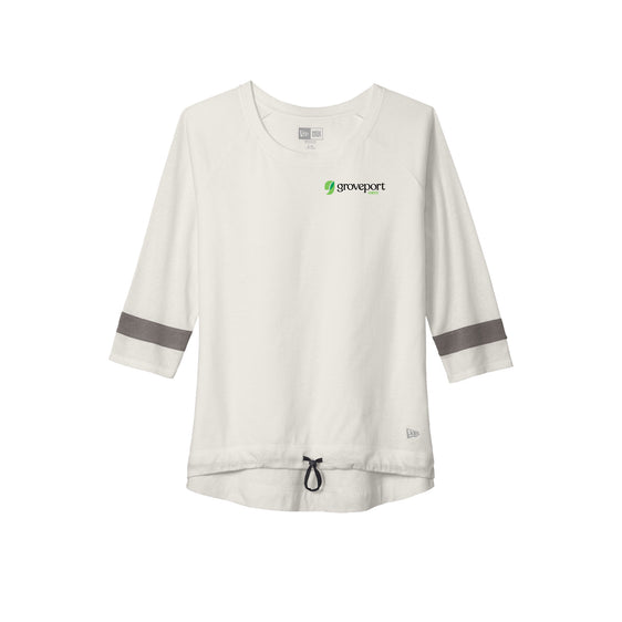 Groveport B&Z - New Era ® Ladies Tri-Blend 3/4-Sleeve Tee