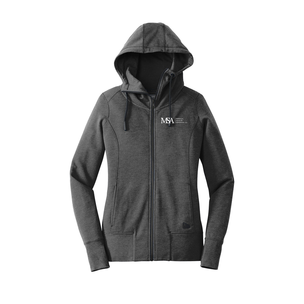 MSA Law Firm - New Era® Ladies Tri-Blend Fleece Full-Zip Hoodie