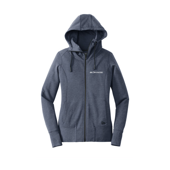 Dinsmore - New Era® Women's Tri-Blend Fleece Full-Zip Hoodie
