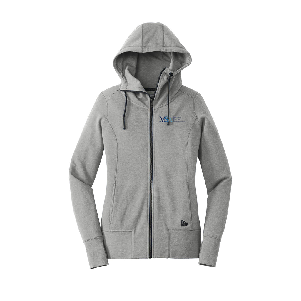 MSA Law Firm - New Era® Ladies Tri-Blend Fleece Full-Zip Hoodie
