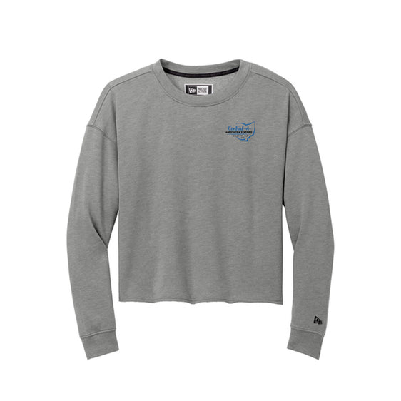 CASS - New Era® Women's Tri-Blend Fleece Crop Crew