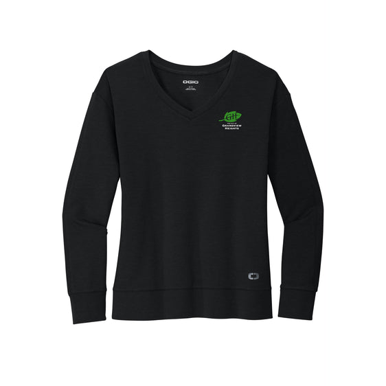 City of Grandview Heights - OGIO® Women's Luuma Flex Long Sleeve V-Neck