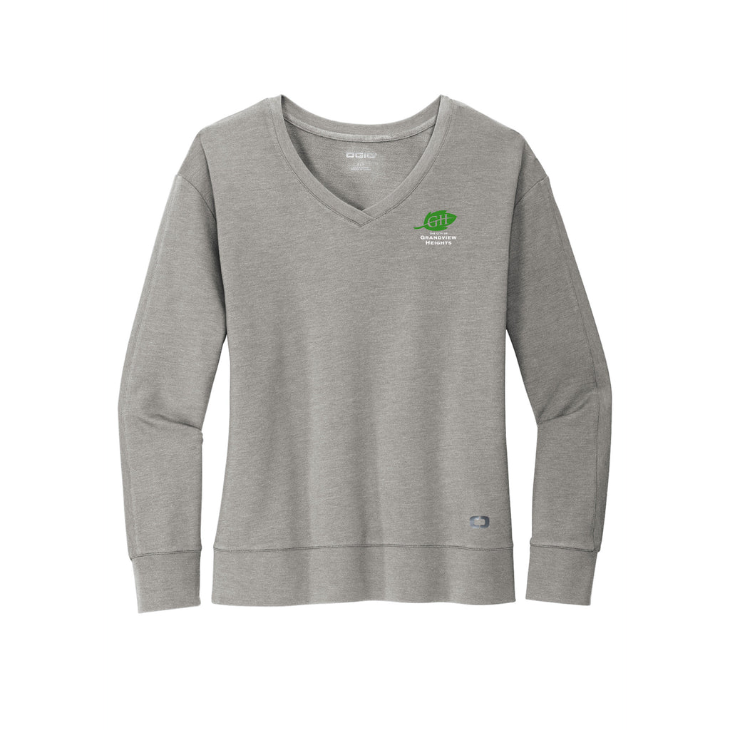 City of Grandview Heights - OGIO® Women's Luuma Flex Long Sleeve V-Neck