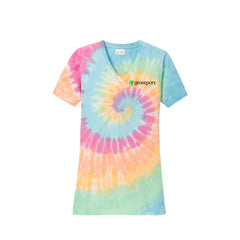 Groveport Municipal - Port & Company® Ladies Tie-Dye V-Neck Tee