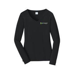 Groveport B&Z - Port & Company® Women's Long Sleeve Fan Favorite™ V-Neck Tee