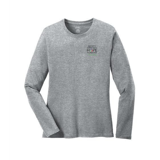 Buckeye Community Hope - Port & Company® Women's Long Sleeve Core Cotton Tee