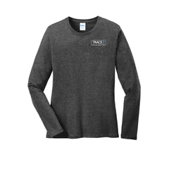 Trace3 Data & Analytics - Port & Company® Ladies Long Sleeve Core Cotton Tee - Left Chest Print