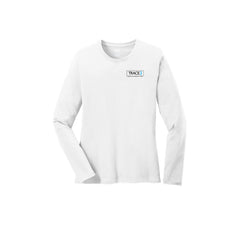 Trace3 Data & Analytics - Port & Company® Ladies Long Sleeve Core Cotton Tee - Left Chest Print