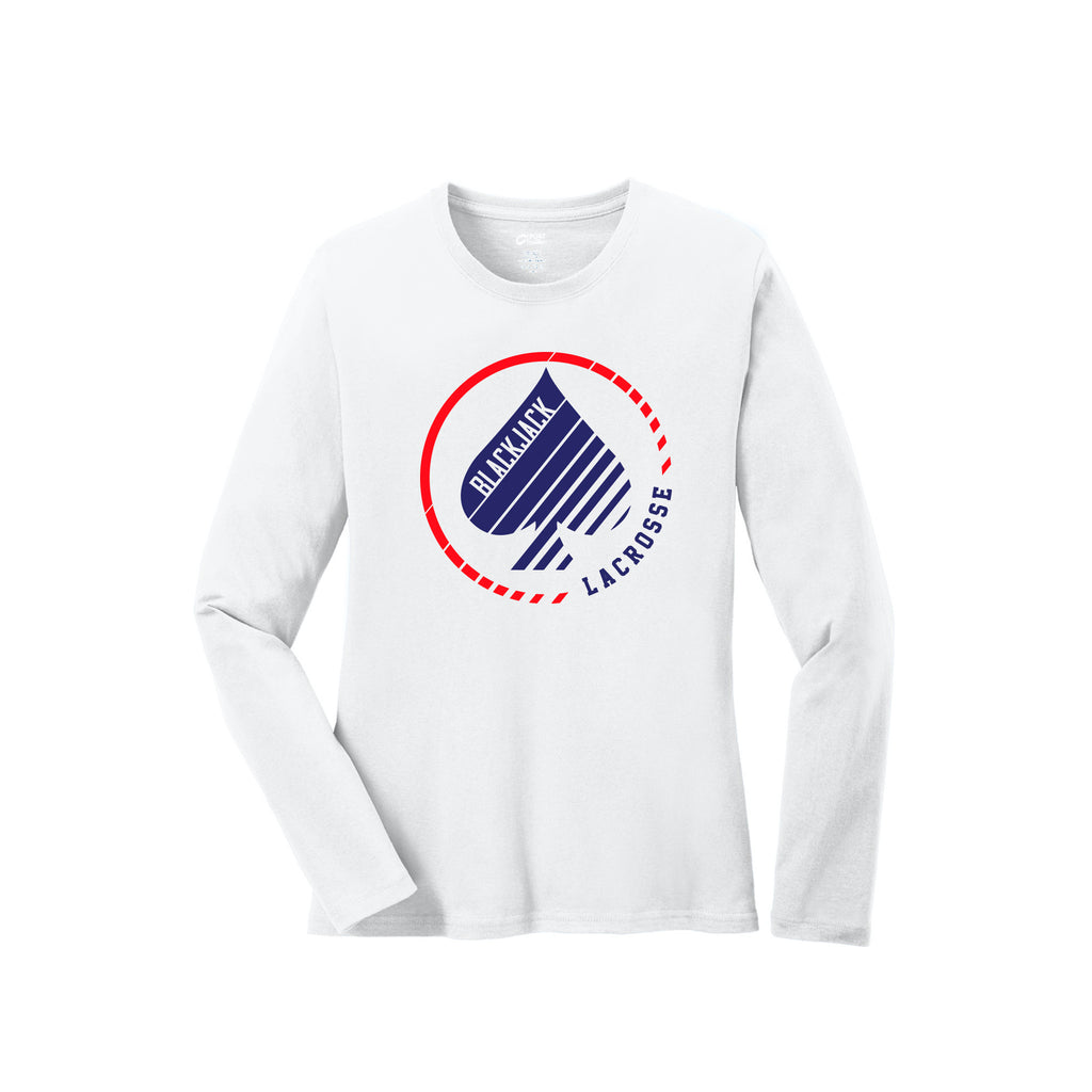 Blackjack Elite Lacrosse - Port & Company® Women's Long Sleeve Core Cotton Tee