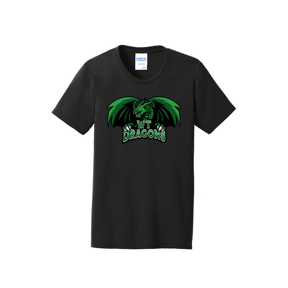 WT Dragons - Port & Company® Ladies Core Blend Tee